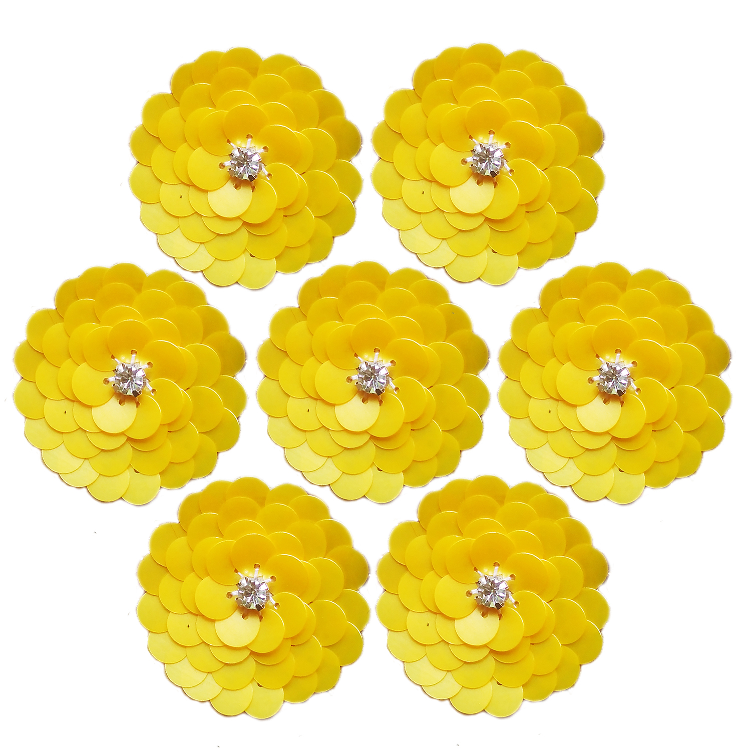 Lovetholy® (Pack Of 10Pcs) 4cm Flower Applique Patches (L-19)