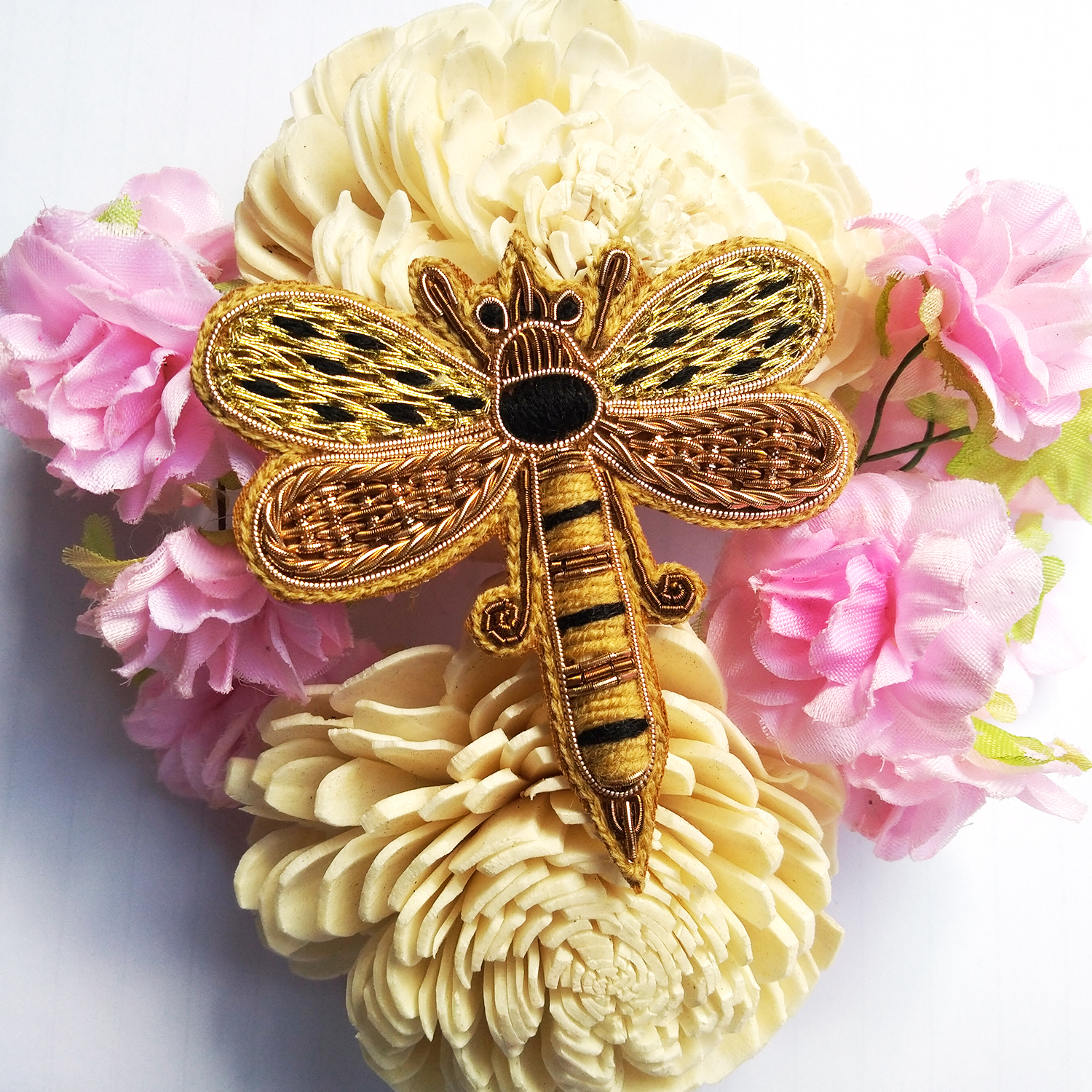 Lovetholy® (Pack Of 2Pcs) 3inch Bumble Bee Applique Patches (L-16)