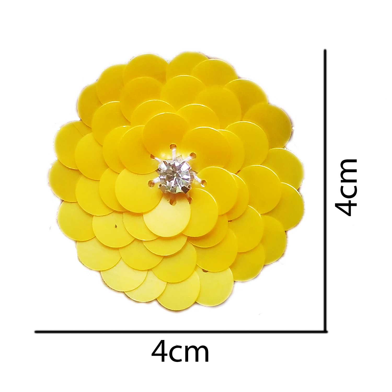 Lovetholy® (Pack Of 10Pcs) 4cm Flower Applique Patches (L-19) - Image 3
