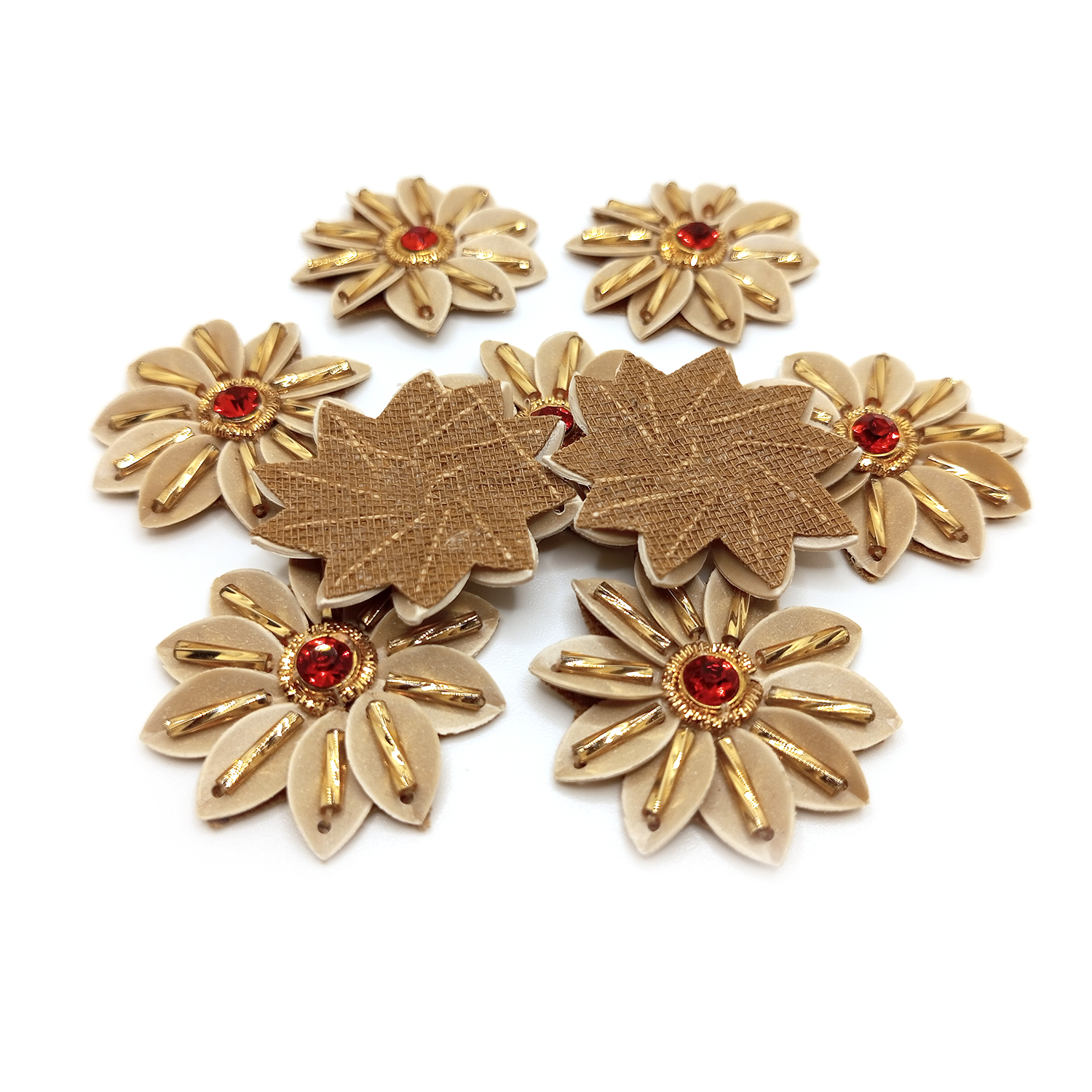 Lovetholy® (Pack Of 25Pcs) 3.5cm Flower Applique Patches (L-23) - Image 4