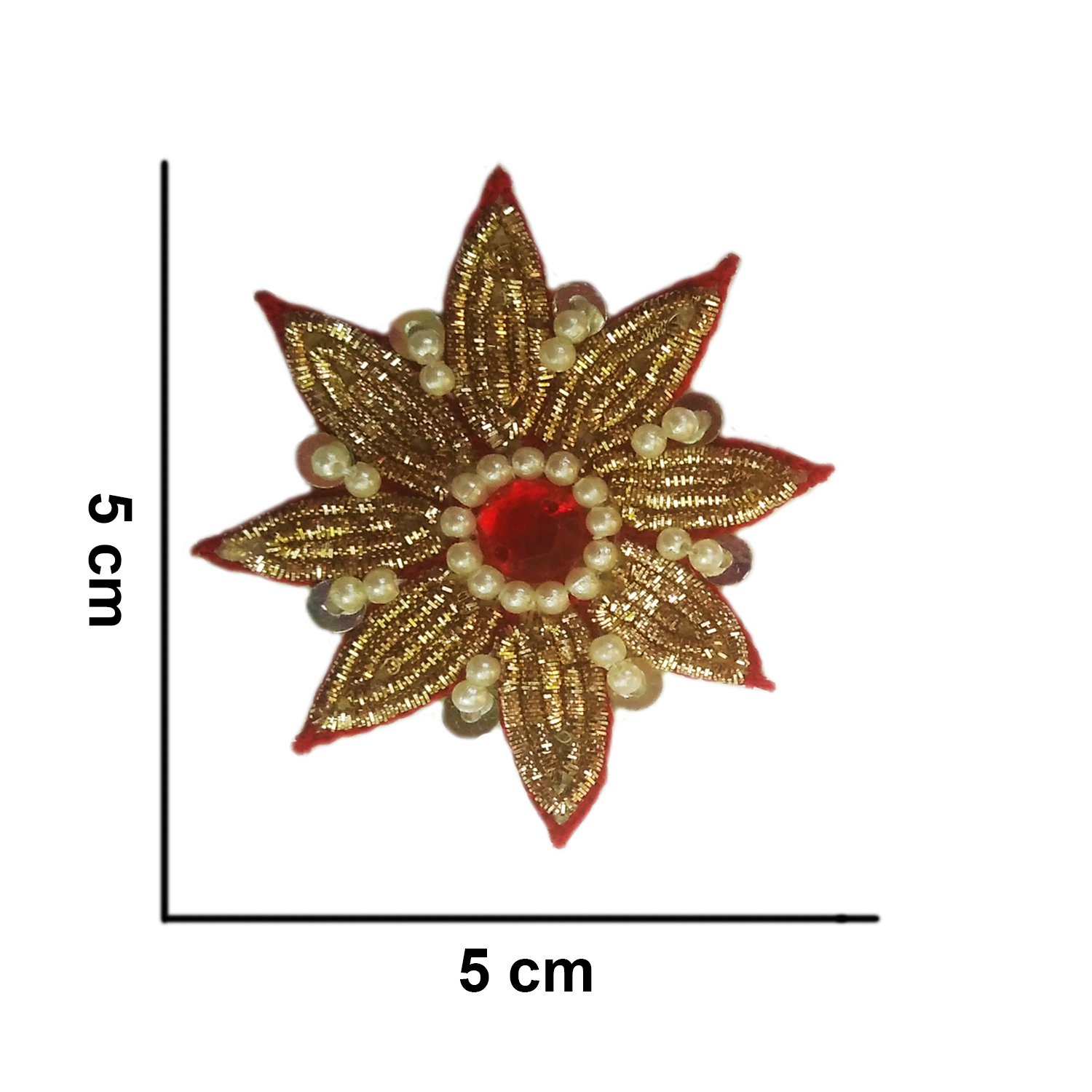 Lovetholy® (Pack Of 10Pcs) 5cm Flower Applique Patches (L-28) - Image 3