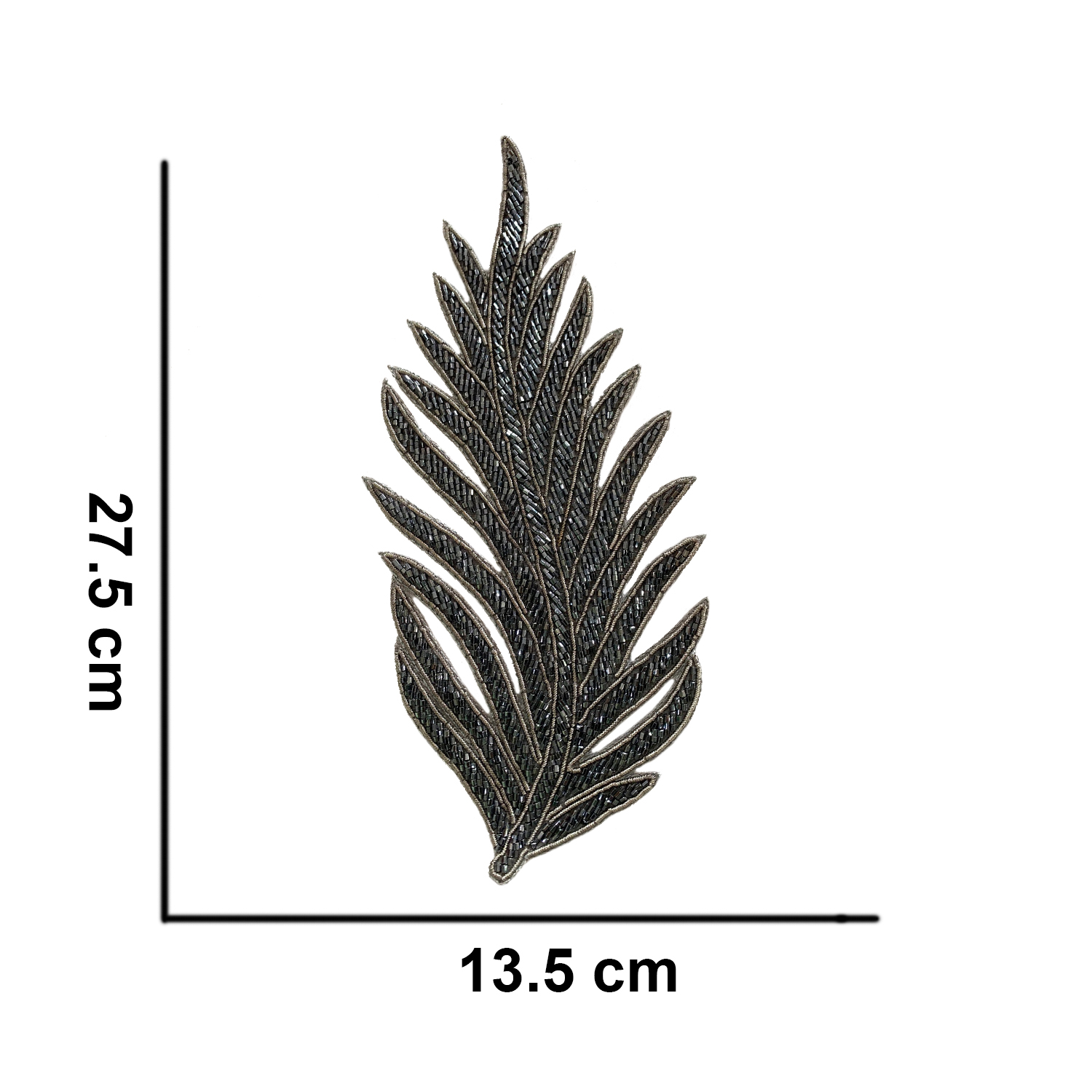 Lovetholy® (Pack Of 1Pcs) 28cm Leaf Applique Patches (L-35) - Image 4