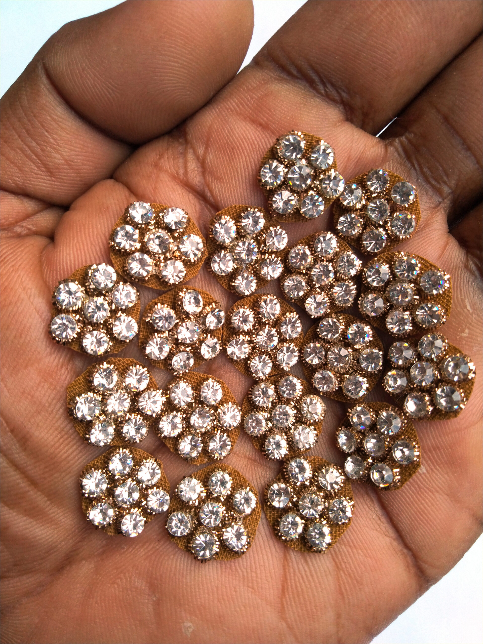 Lovetholy® (Pack Of 25Pcs) 1cm Flower Applique Patches (L-29) - Image 2