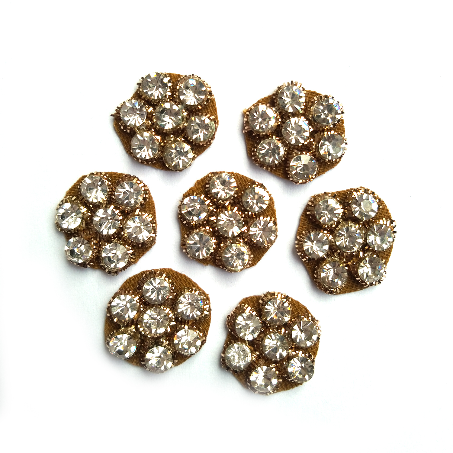 Lovetholy® (Pack Of 25Pcs) 1cm Flower Applique Patches (L-29) - Image 3