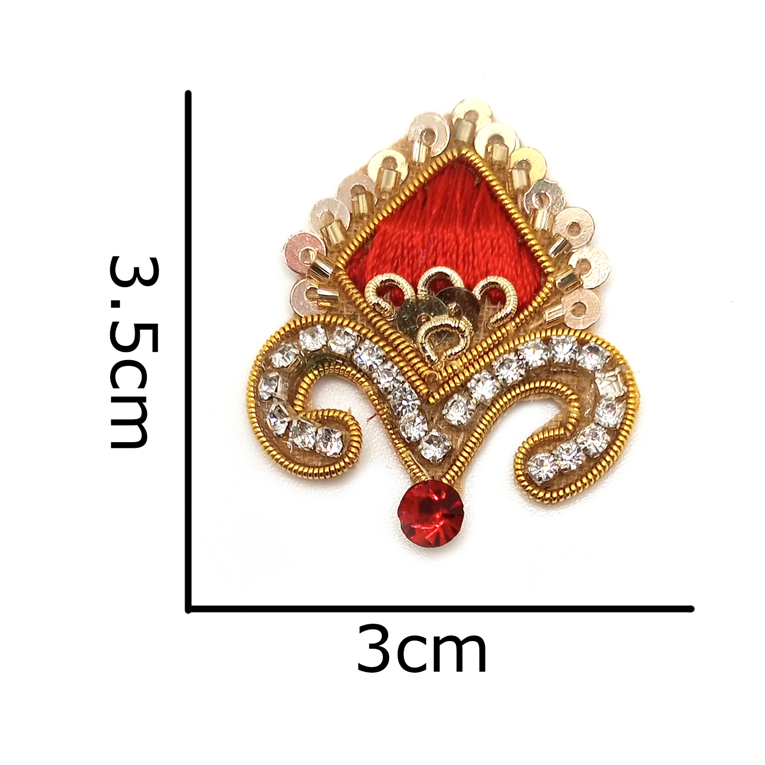 Lovetholy® (Pack Of 10Pcs) 3.5X3cm Applique Patches (L-140) - Image 3