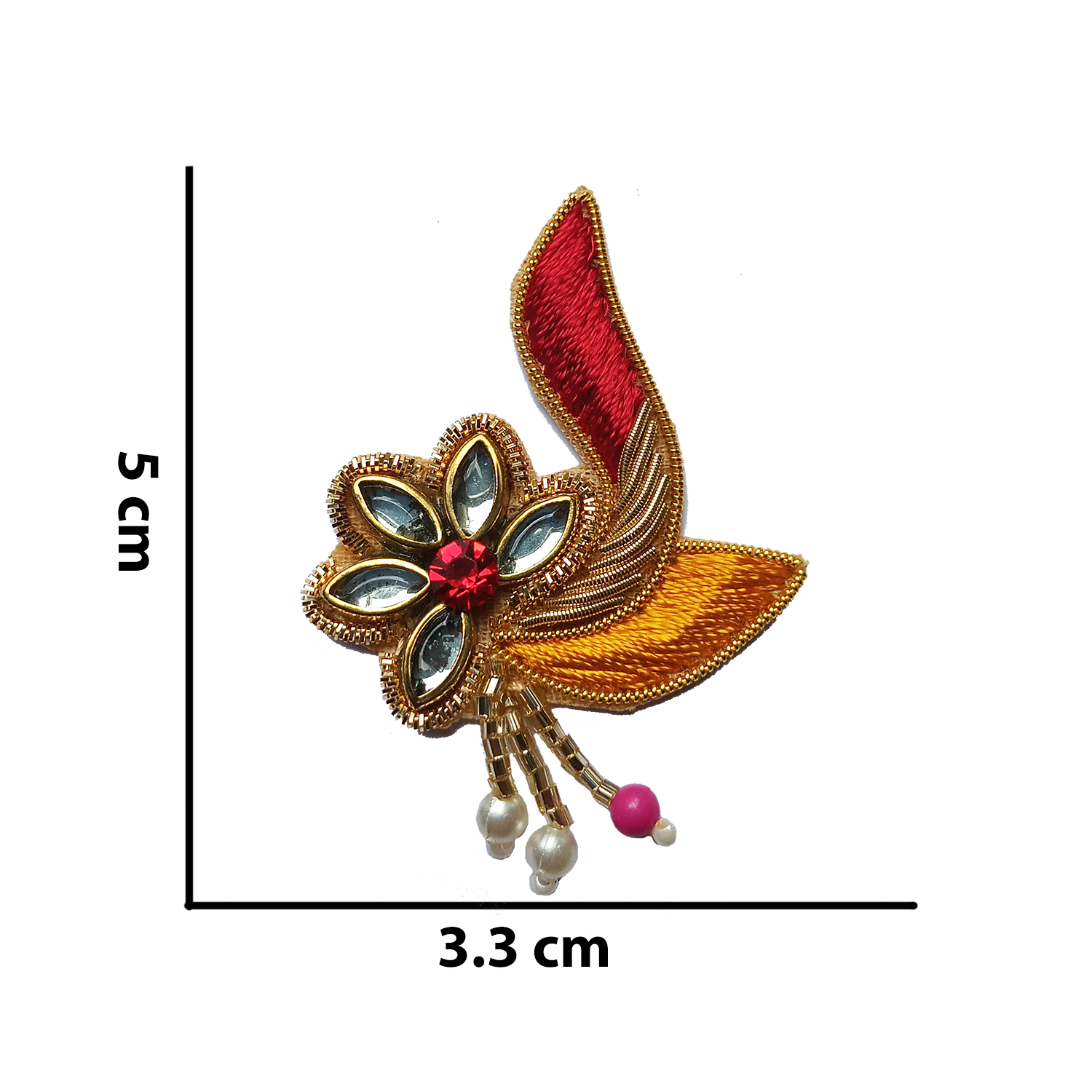 Lovetholy® (Pack Of 10Pcs) 5X3.3cm Applique Patches (L-124) - Image 3