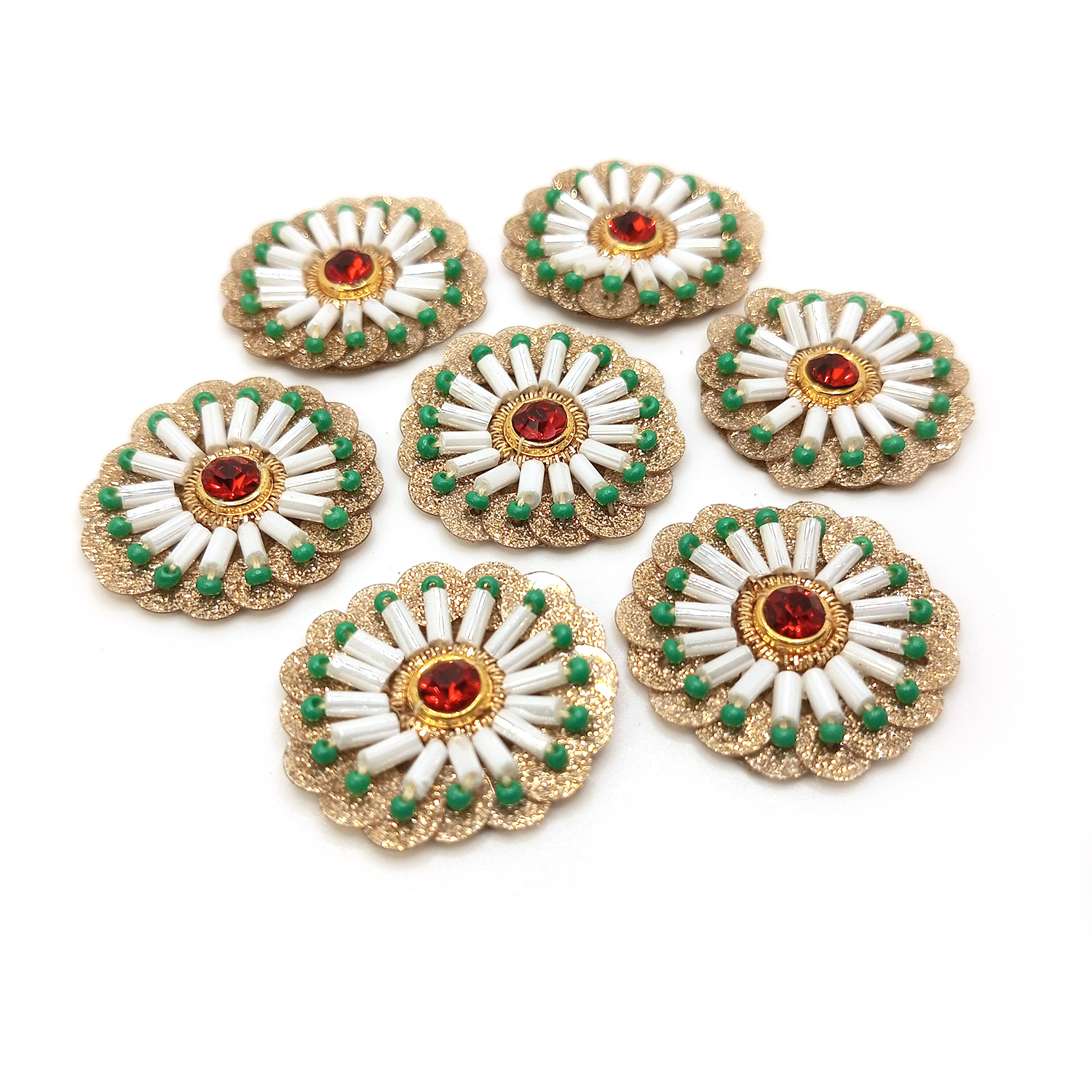 Lovetholy® (Pack Of 25Pcs) Flower Applique Patches (L-174)