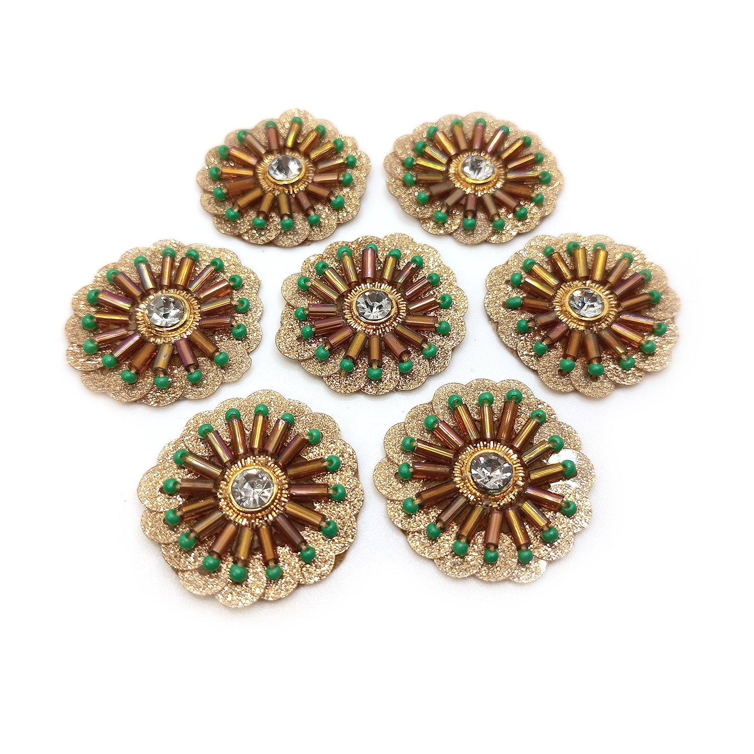 Lovetholy® (Pack Of 25Pcs) Flower Applique Patches (L-177)