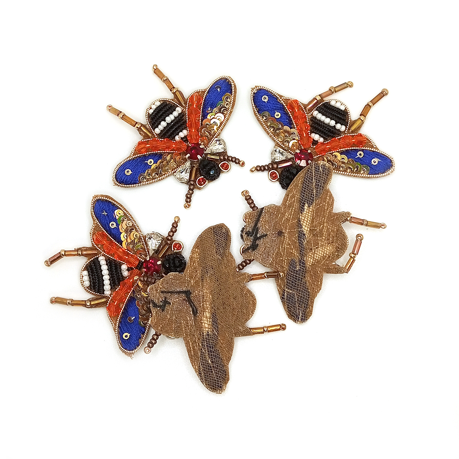 Lovetholy® (Pack Of 2Pcs) 5X4.5cm Bee Applique Patches (L-155) - Image 2