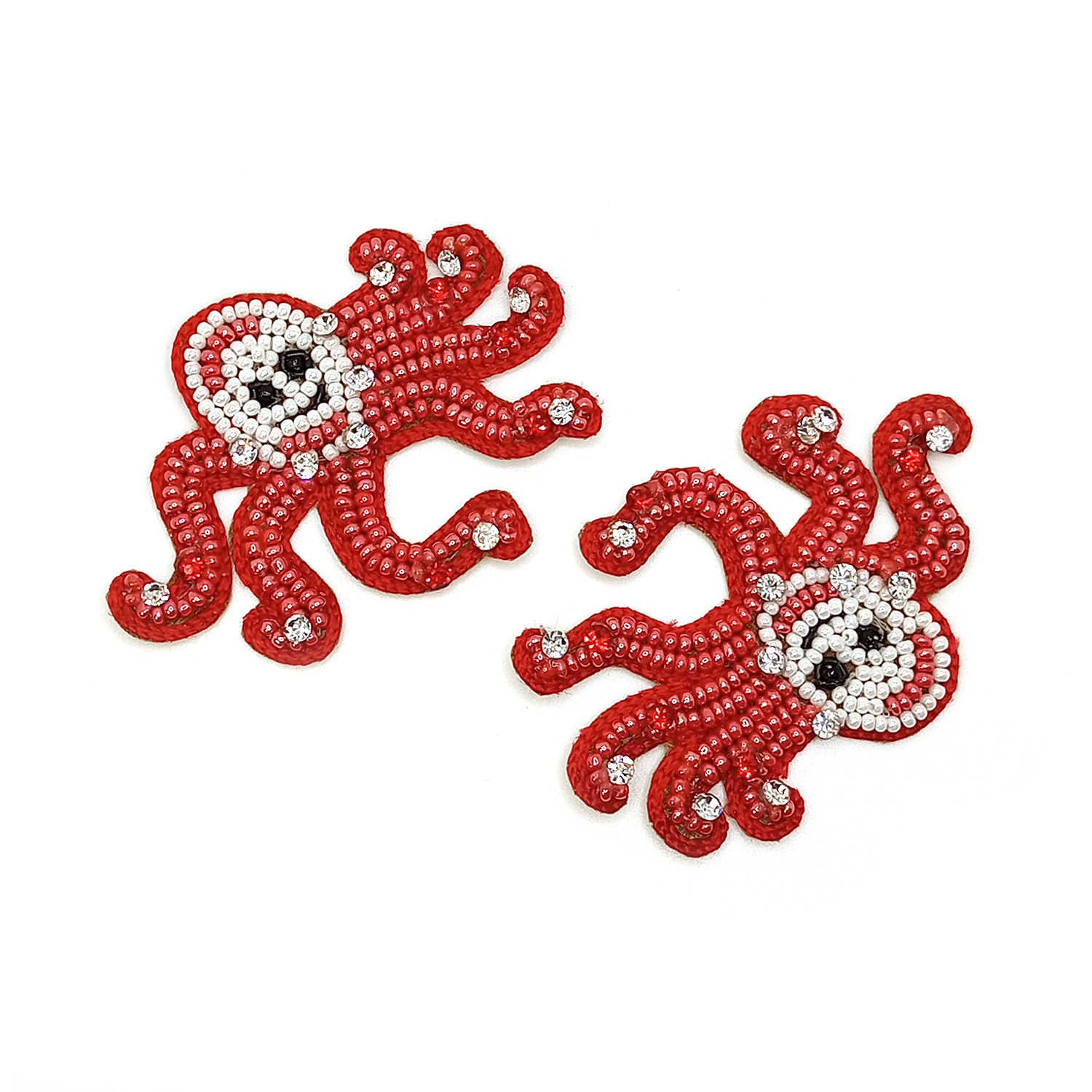 Lovetholy® (Pack Of 5Pcs) 6X4.5cm Octopus Applique Patches (L-162)