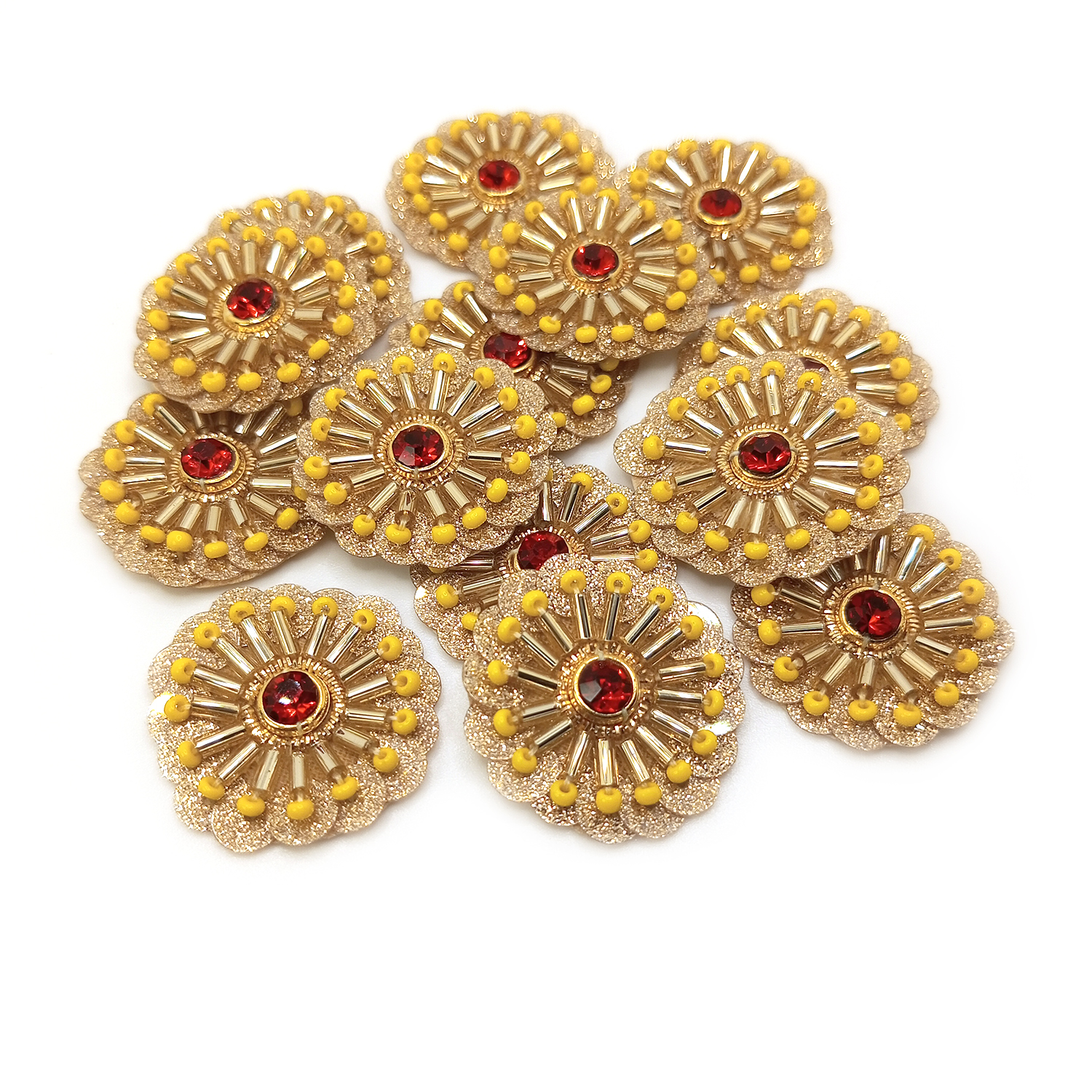 Lovetholy® (Pack Of 25Pcs) Flower Applique Patches (L-185) - Image 2