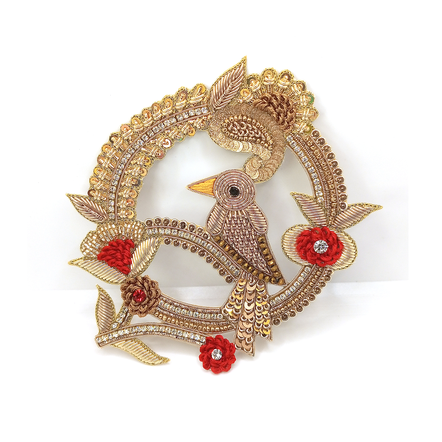 Lovetholy® (Pack Of 1Pcs) 13X12cm Peacock Applique Patches (L-160) - Image 2