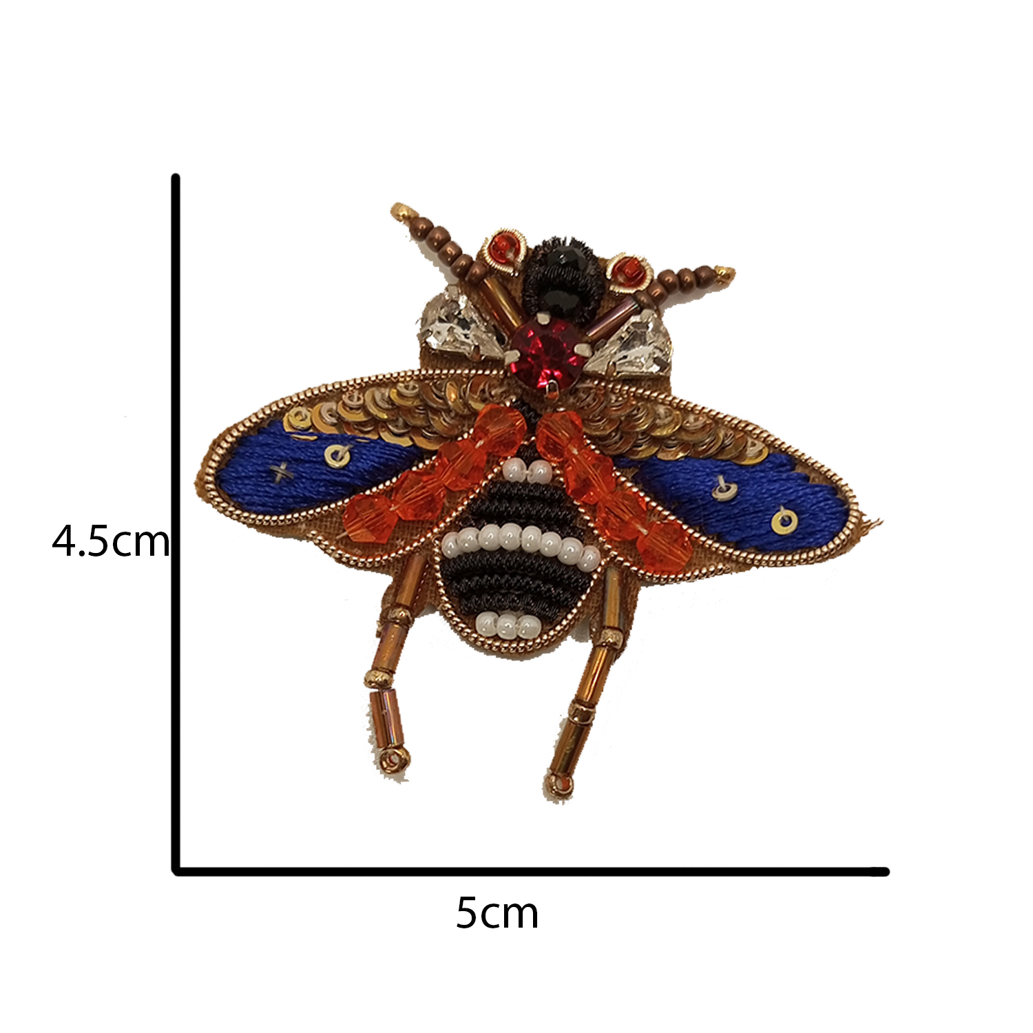 Lovetholy® (Pack Of 2Pcs) 5X4.5cm Bee Applique Patches (L-155) - Image 3