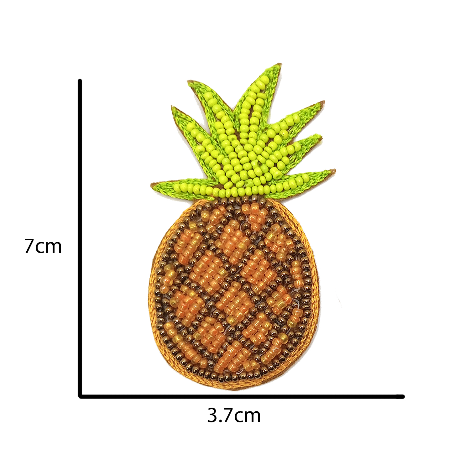 Lovetholy® (Pack Of 5Pcs) 7X3.7cm Pineapple Applique Patches (L-164) - Image 4