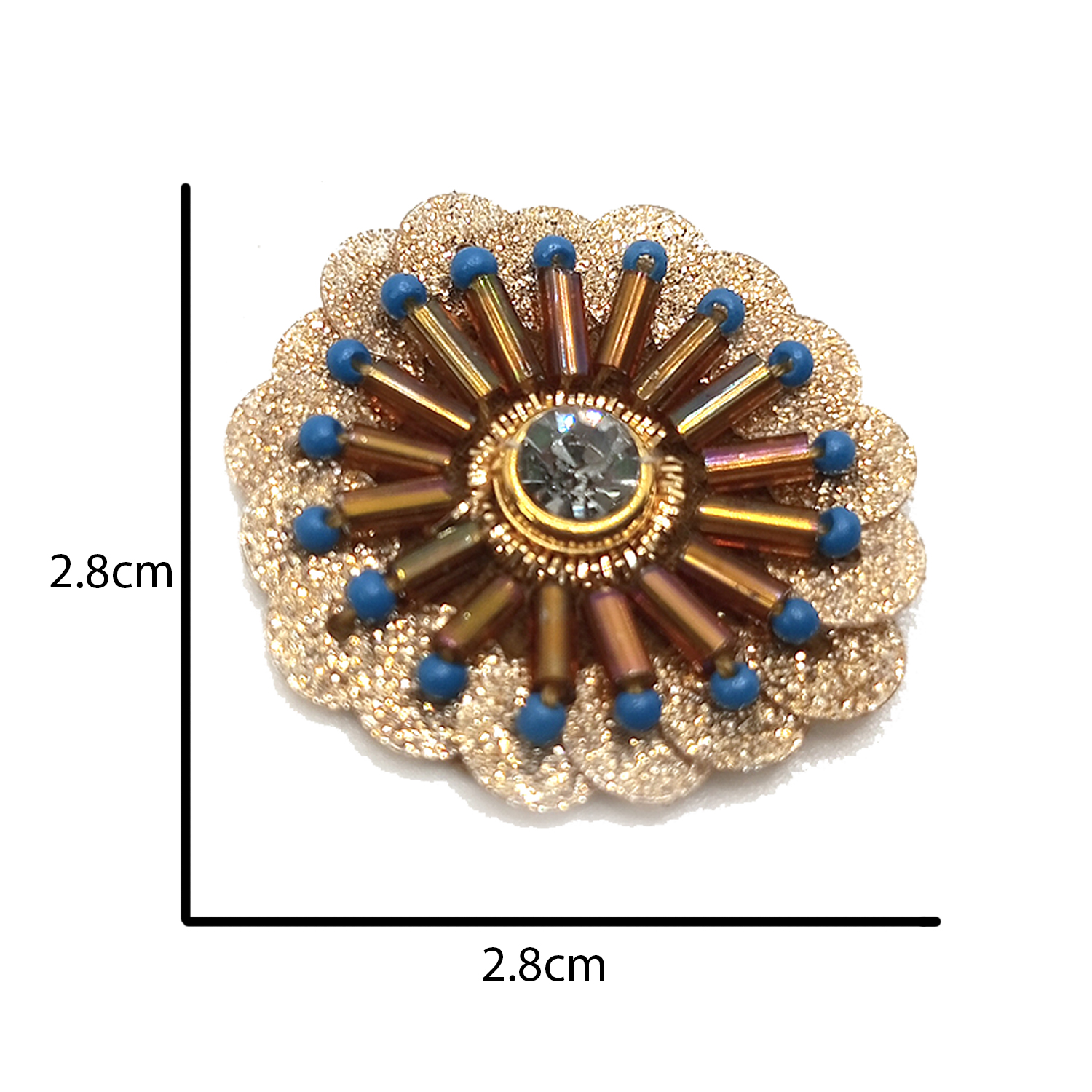 Lovetholy® (Pack Of 25Pcs) Flower Applique Patches (L-179) - Image 3