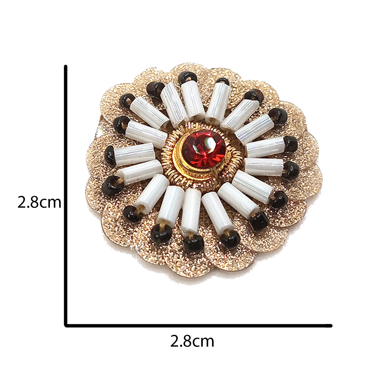 Lovetholy® (Pack Of 25Pcs) Flower Applique Patches (L-187) - Image 4