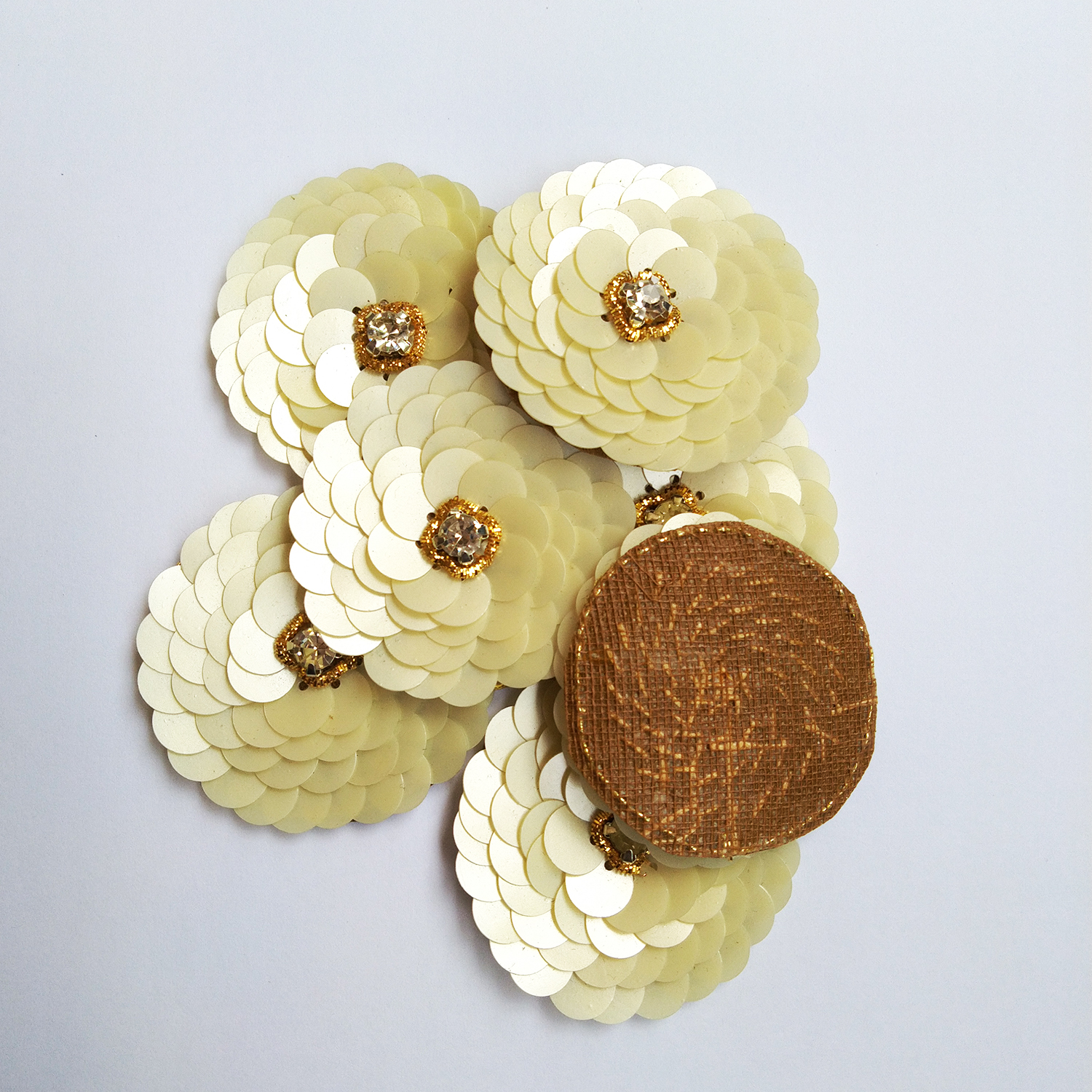 Lovetholy® (Pack Of 10Pcs) 4cm Flower Applique Patches (L-84) - Image 2