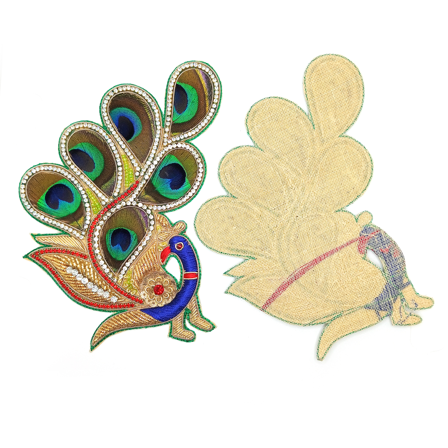Lovetholy® (Pack Of 1Pcs) 15.5X8.5cm Peacock Applique Patches (L-43)