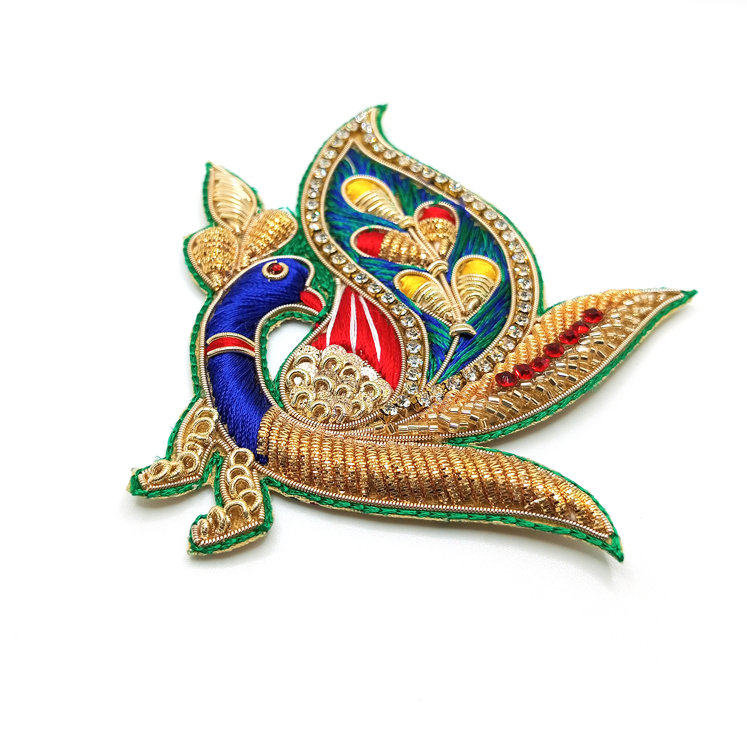 Lovetholy® (Pack Of 2Pcs) 9.5X8.5cm Peacock Applique Patches (L-45)