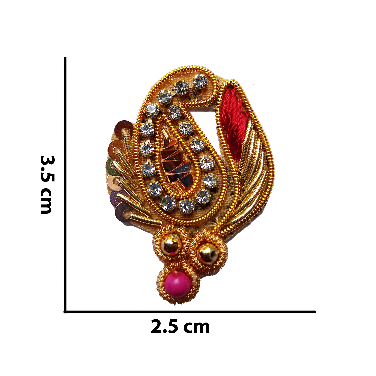 Lovetholy® (Pack Of 10Pcs) 3.5X2.2cm Applique Patches (L-125) - Image 4