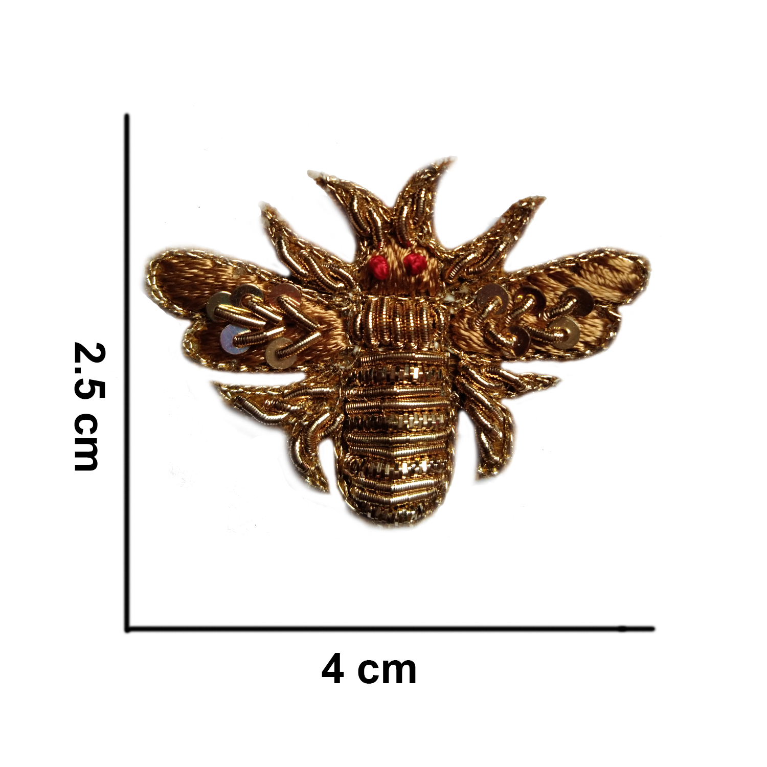 Lovetholy® (Pack Of 10Pcs) 4X3cm Bee Applique Patches (L-54) - Image 4