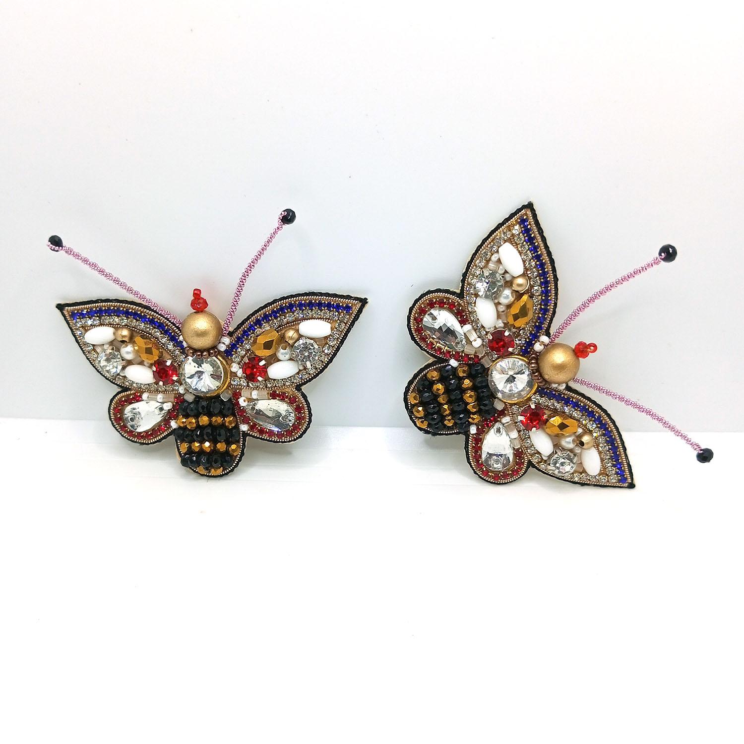 Lovetholy® (Pack Of 2Pcs) 7.2cm Butterfly Applique Patches (L-193)