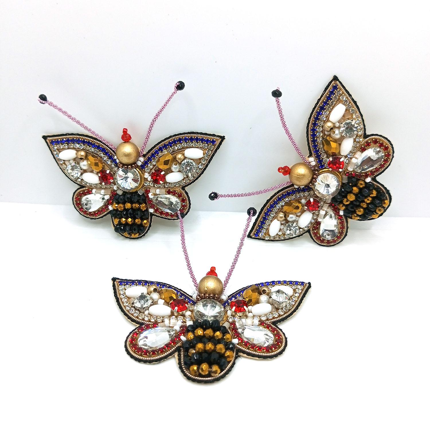 Lovetholy® (Pack Of 2Pcs) 7.2cm Butterfly Applique Patches (L-193) - Image 2