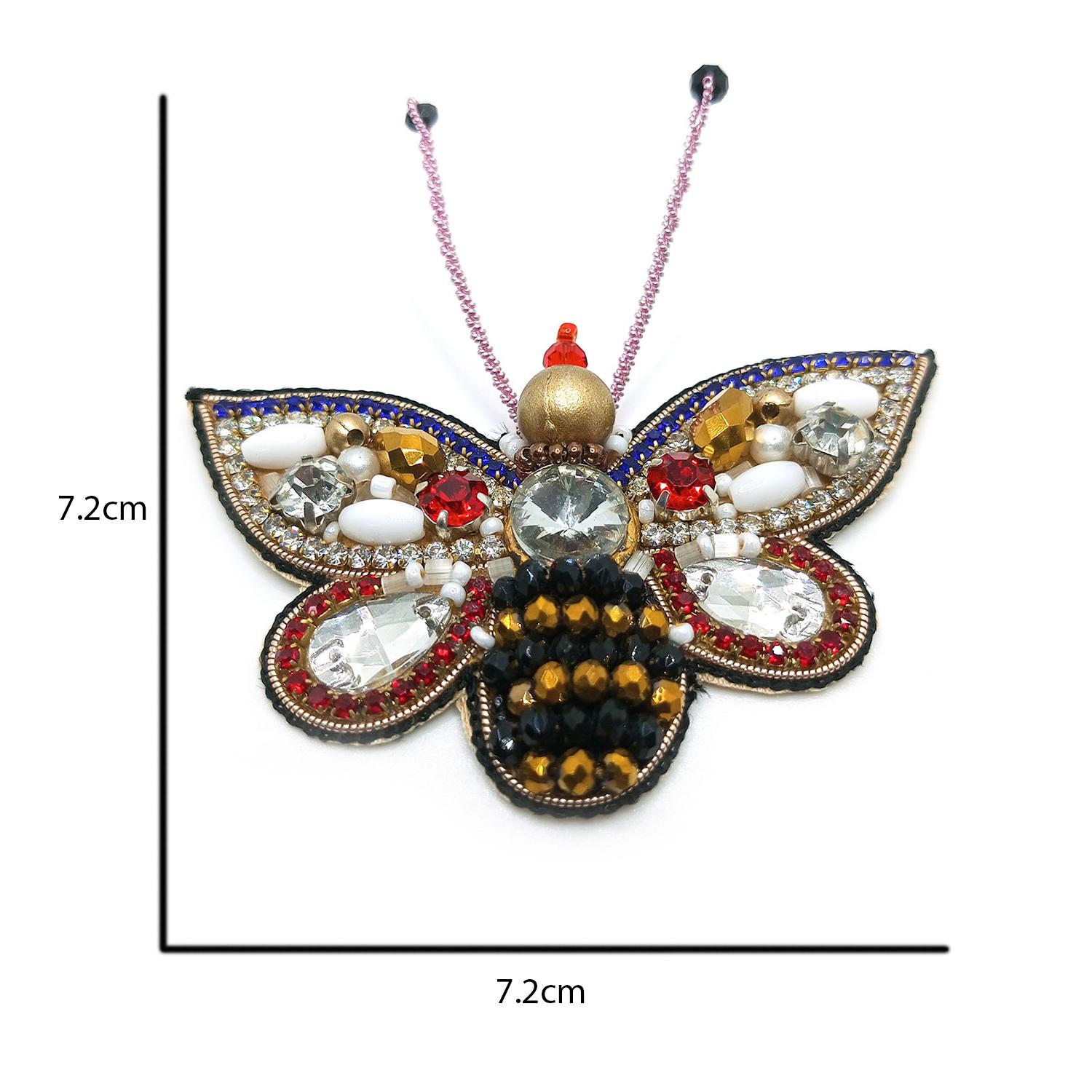 Lovetholy® (Pack Of 2Pcs) 7.2cm Butterfly Applique Patches (L-193) - Image 5