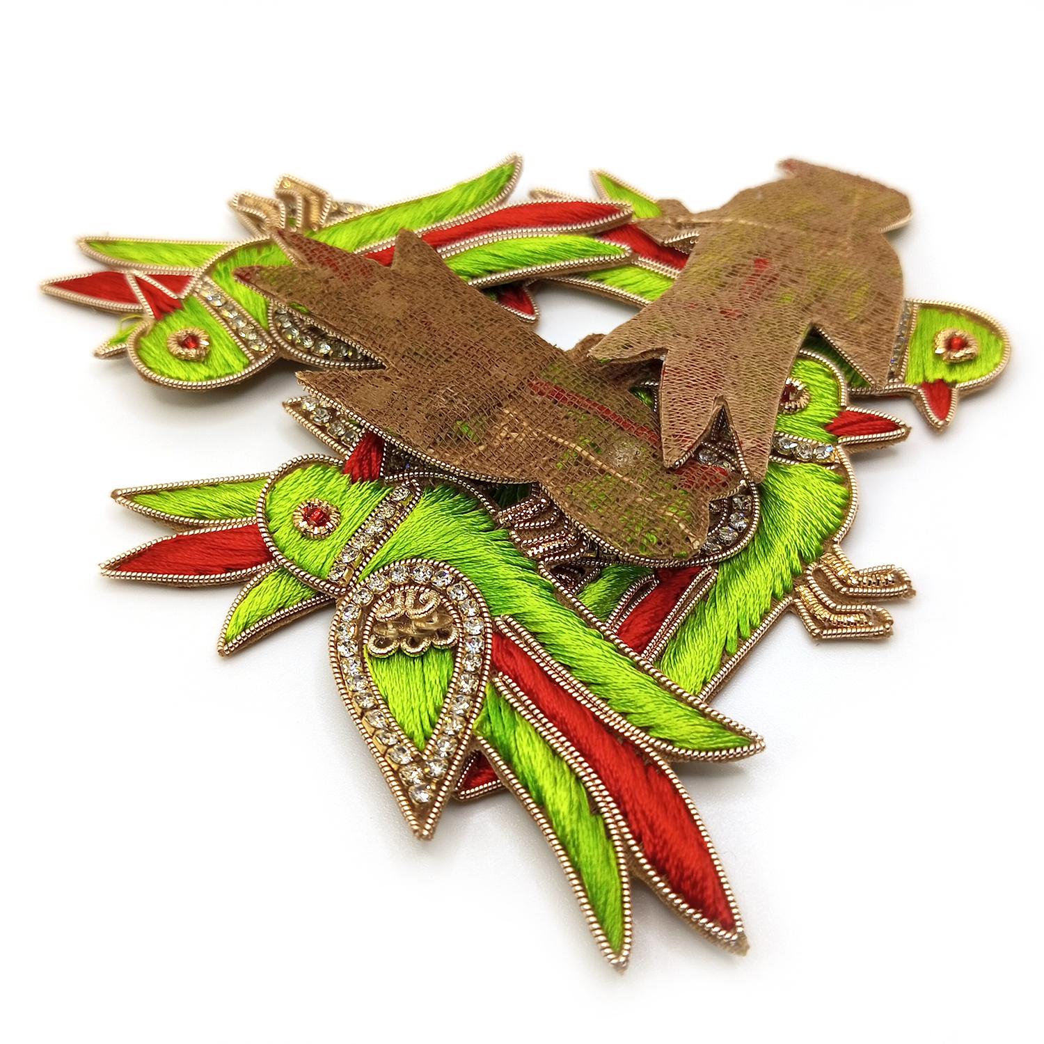 Lovetholy® (Pack Of 5Pcs) 6.5X4cm Parrots Applique Patches (L-190) - Image 4