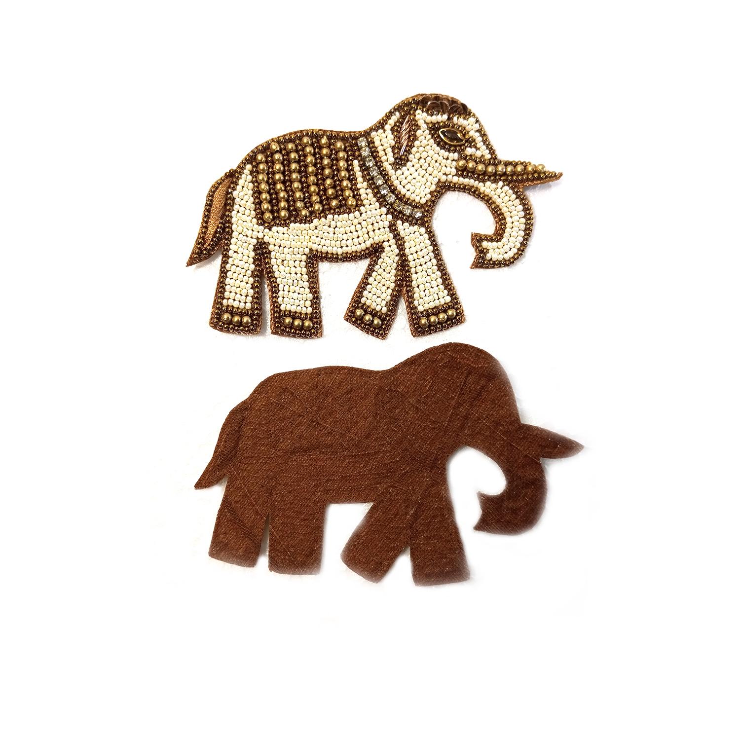 Lovetholy® (Pack Of 2Pcs) 11X7cm Elephant Applique Patches (L-227) - Image 5