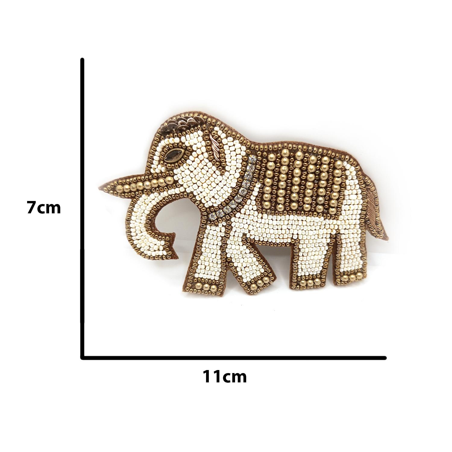 Lovetholy® (Pack Of 2Pcs) 11X7cm Elephant Applique Patches (L-227) - Image 6